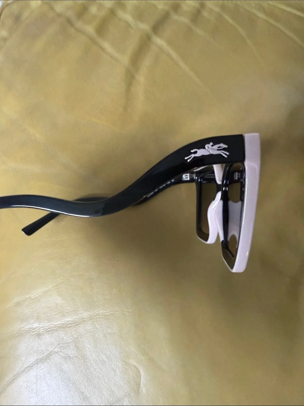Longchamp New Style Black Frame Sunglasses with Brown Gradient Lenses